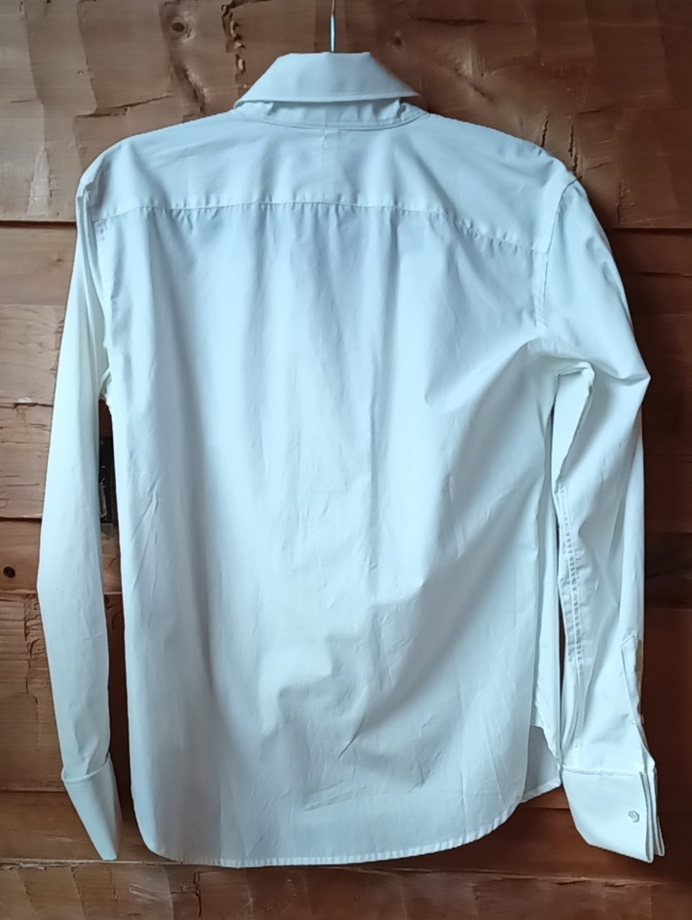 Lauren Ralph Lauren Voyage White Button Down Monogram Cuff Button Cotton Medium - Picture 6 of 7